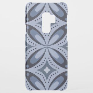 Blue Geometric Pattern Retro Style Uncommon Samsung Galaxy S9 Plus Case