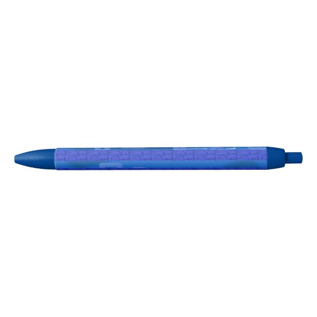 Blue Geometric Pen (Front)