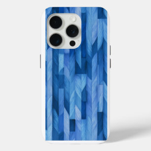 Blue Geometric Phone Case – Modern Abstract Patter