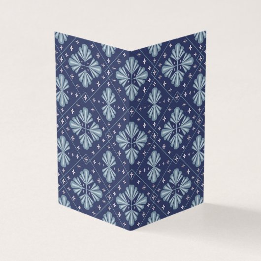 Blue Geometric shapes Pattern  (Outside)