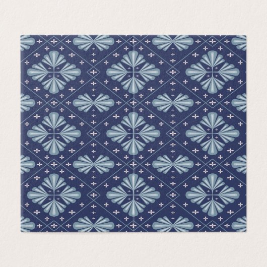 Blue Geometric shapes Pattern  (Outside Unfolded)