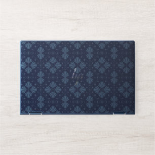 Blue Geometric shapes Pattern HP Laptop Skin