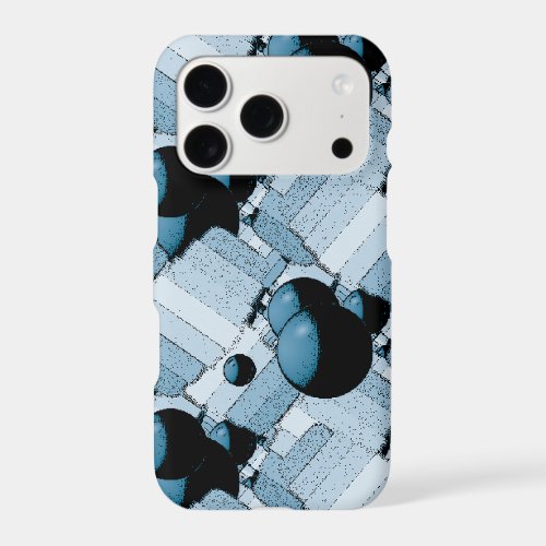 Blue Geometric Sphere iPhone 17 Pro Case