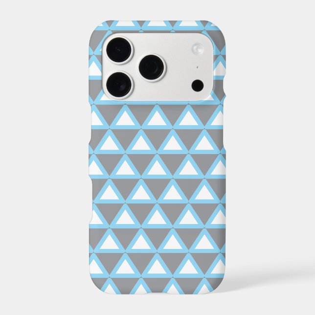  Blue Geometric Tr iPhone Case (Back)