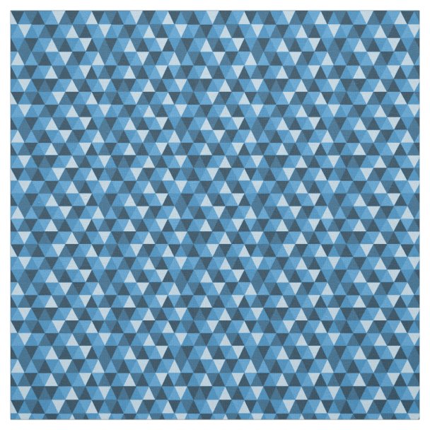 Modern Blue Geometric | Fabric | Zazzle