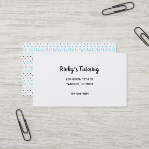 Blue Geometrics Business Card