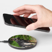 Blue German Shepherd Clock Wireless Charger (Hand)