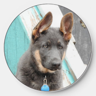 Blue German Shepherd Puppy Wireless Charger