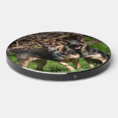 Blue German Shepherds with Toy Wireless Charger (Front 2)