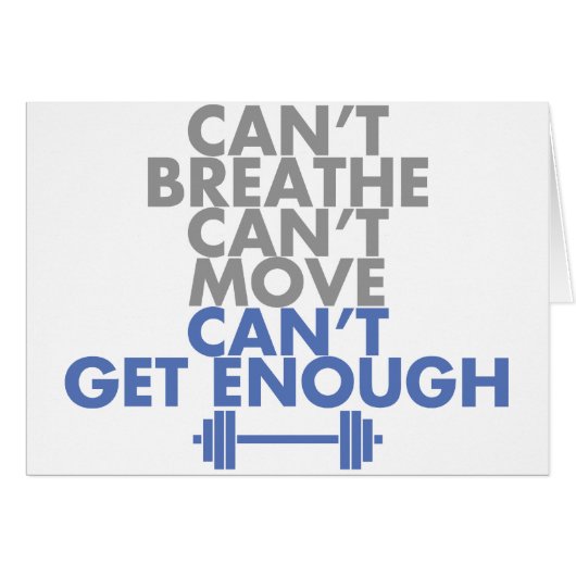 Blue "Get Enough" (Front Horizontal)