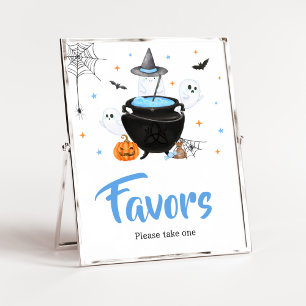 Blue Ghost Halloween Baby is Brewing Favors Poster