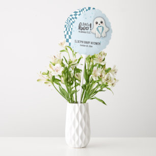 Blue Ghost Little Boo is almost due Baby Shower Balloon