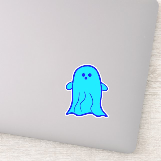 Blue Ghost  Sticker (Detail)