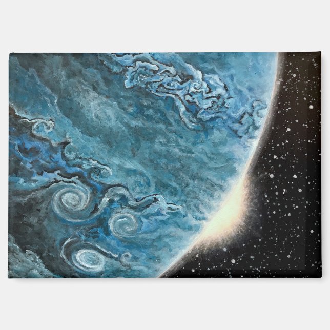 "Blue Giant" Planet Magnet (Front)