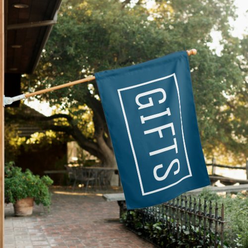 BLUE GIFTS SIGN FLAG