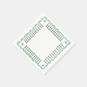 Blue Ginger Jars Jar Topiary Vine Napkins