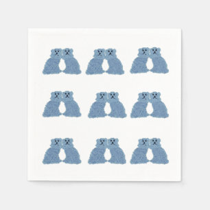 Blue Ginger Jars Staffordshire Dogs Napkins
