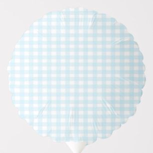 Blue Gingham 1 Balloon
