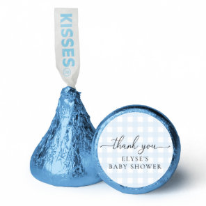Blue Gingham Baby Shower Hershey®'s Kisses®