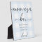 Blue Gingham Baby Shower Mom-osa Bar Sign