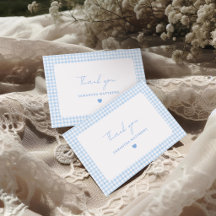 Blue Gingham Boho Boy Baby Shower