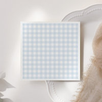 Blue Gingham Boy Baby Shower