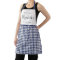 Blue gingham check adult personalized cooking