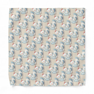 Blue Gingham Cottage Hen Bandana