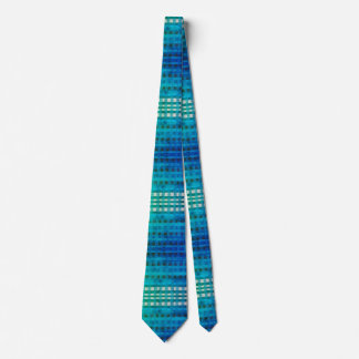 Blue Gingham  Elegant Neck Tie