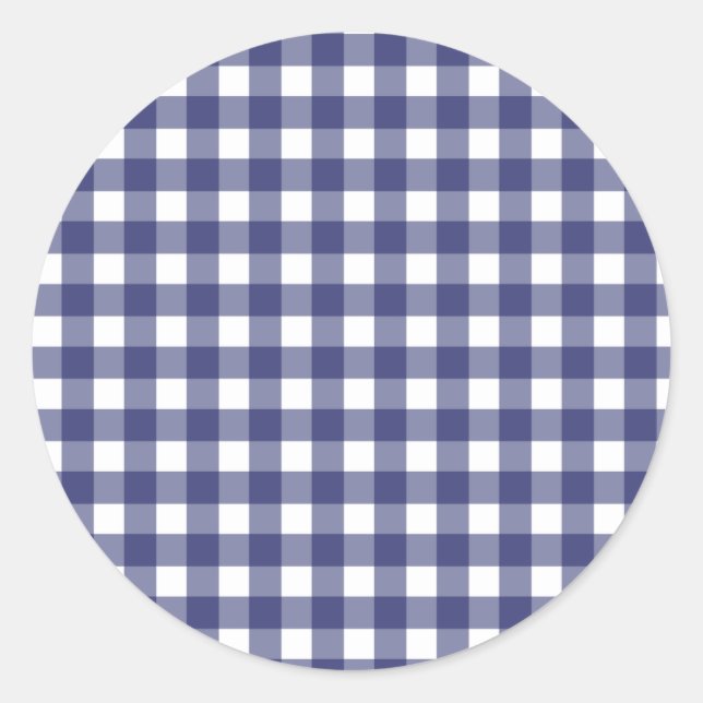 Blue Gingham Envelope Seal (Front)