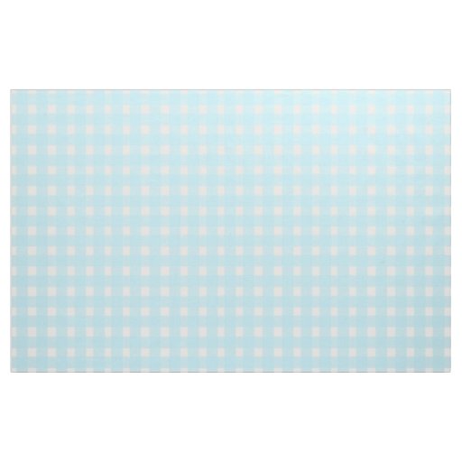 Blue Gingham Fabric Zazzle