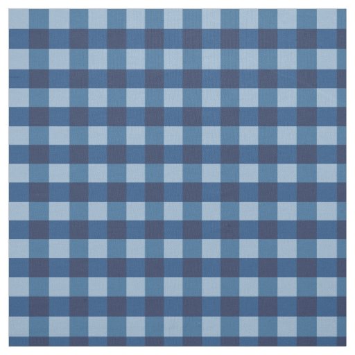 Blue Gingham Fabric