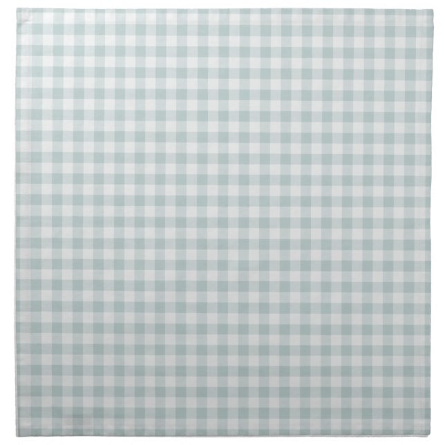 Blue Gingham | Farmhouse Kitchen Cloth Napkin (Front)