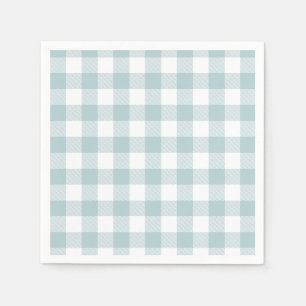 Blue Gingham For Easter Bunny Ears Paper Napkin