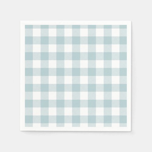 Blue Gingham For Easter Bunny Ears Paper Napkin