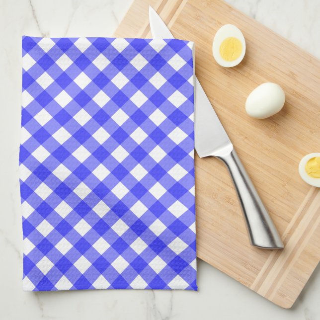 Blue Gingham Kitchen Towel (Quarter Fold)