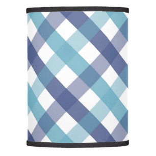 Blue Gingham Lamp