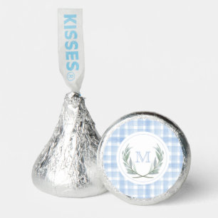 Blue Gingham Laurel Crest Hershey®'s Kisses®
