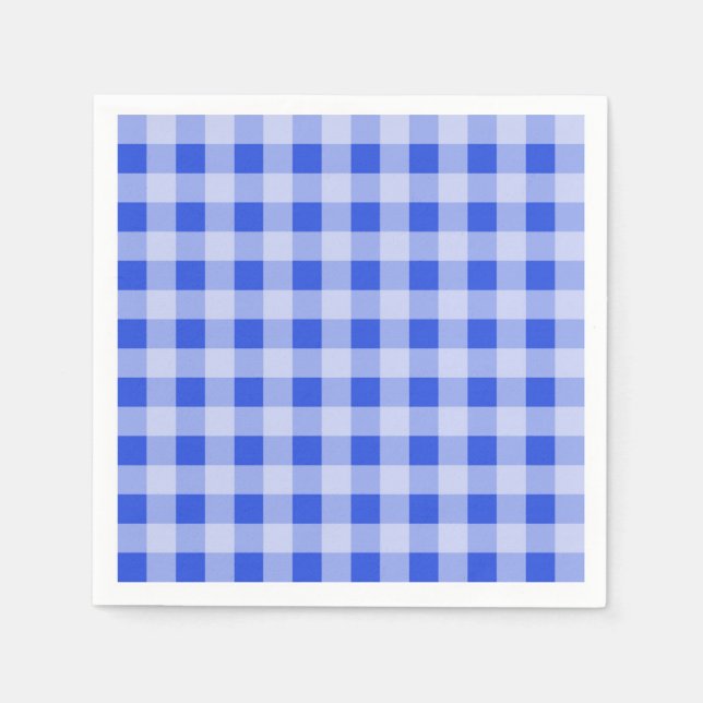 Blue Gingham Napkins (Front)
