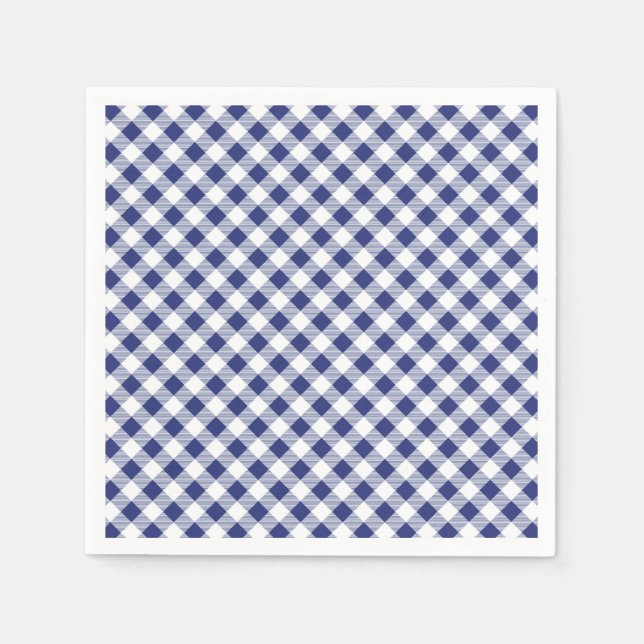 Blue Gingham Napkins (Front)