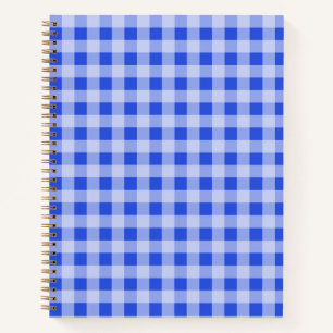 Blue Gingham Notebook