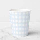 Blue Gingham Paper cup | Zazzle