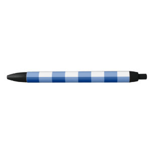 Blue gingham pattern pen