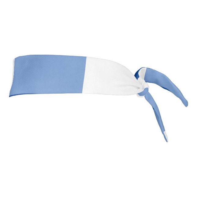 Blue gingham pattern tie headband (Rotate 90)