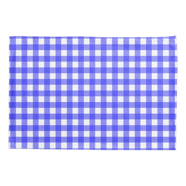 Blue Gingham Pillowcase (Back)