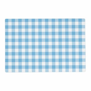 Blue Gingham Placemat by expressivetees at Zazzle