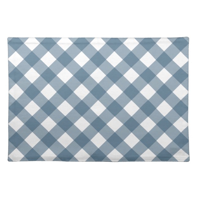 Blue Gingham Placemat (Front)