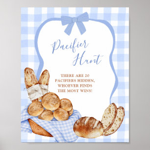 Blue Gingham Plaid Bun in the Pacifier Hunt Poster