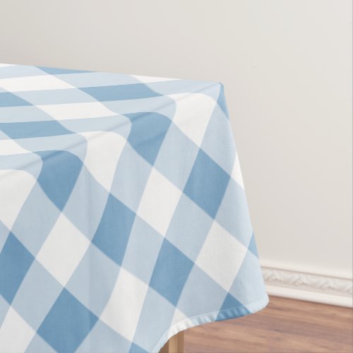 Blue Gingham Tablecloth