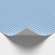 Blue Gingham Wrapping Paper